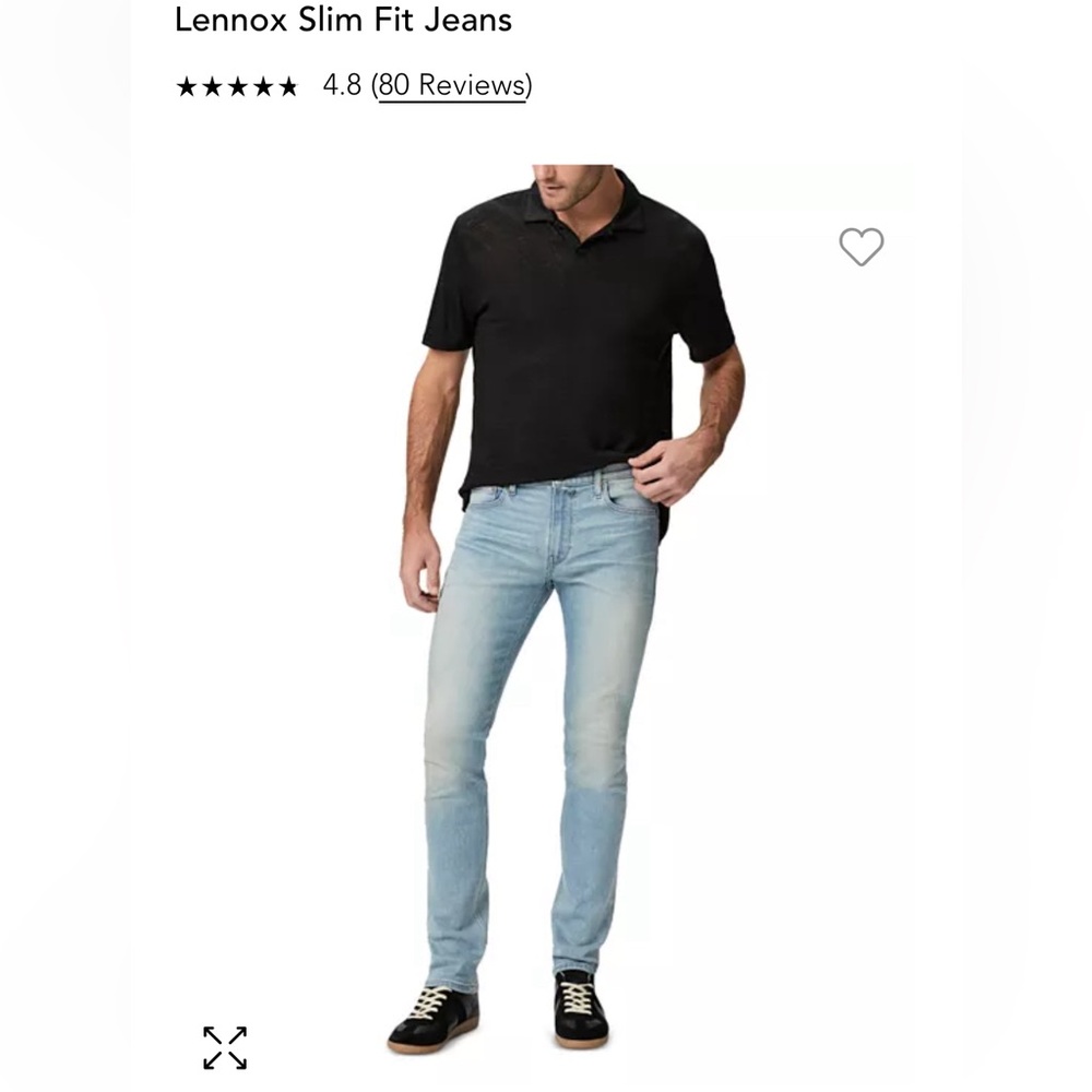 Paige Men’s Lennox slim straight jeans size 34